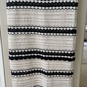 Sincerely Jules, Elegant Black and White Crochet Skirt